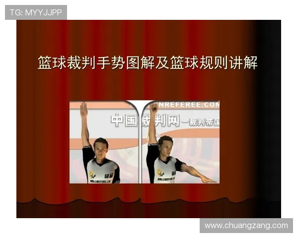 篮球比赛中裁判判罚流程全解析，包含关键手势与责任分工。